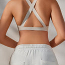 Sujetador Halter Bralette Con Espalda Descubierta En Color Solido Para Mujer Con Detalles Ahuecados