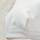 Sujetador Halter Bralette Con Espalda Descubierta En Color Solido Para Mujer Con Detalles Ahuecados