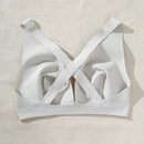 Sujetador Halter Bralette Con Espalda Descubierta En Color Solido Para Mujer Con Detalles Ahuecados