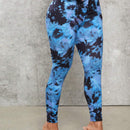 SXY Pantalones De Punto Con Estampado Tie-dye Para Mujer