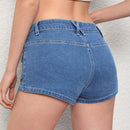MOD Pantalones Cortos De Mezclilla Con Multiples Bolsillos Para Mujer