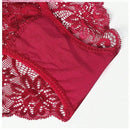 5 Piezas/set Ropa Interior Femenina Sexy Triangular Con Encaje Hueco Y Cintura Media Alta