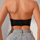 Sujetador bandeau de cuello muesca para mujer
