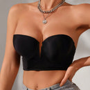 Sujetador bandeau de cuello muesca para mujer