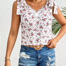 Frenchy Blusa Para Mujer Con Nudo En El Hombro Y Estampado Floral