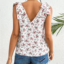 Frenchy Blusa Para Mujer Con Nudo En El Hombro Y Estampado Floral