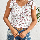 Frenchy Blusa Para Mujer Con Nudo En El Hombro Y Estampado Floral