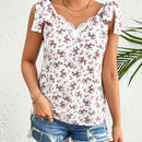 Frenchy Blusa Para Mujer Con Nudo En El Hombro Y Estampado Floral