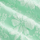 Mod vestido floral jacquard de cuello cuadrado de manga farol