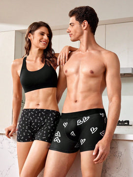 CoupledUp Boxers De Mujer Con Estampado De Corazon