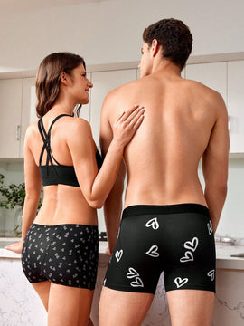 CoupledUp Boxers De Mujer Con Estampado De Corazon