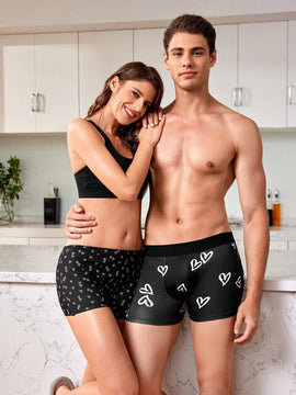 CoupledUp Boxers De Mujer Con Estampado De Corazon