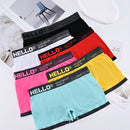 Conjunto de 6 bragas de cintura alta para mujer con patron de letras