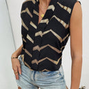 Prive Blusa Sin Mangas Con Escote En V