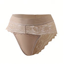 Panties De Encaje Triangulo Fantasia-elegante Para Mujer, 3 Piezas/paquete
