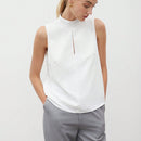 BIZwear Blusa De Mujer Sin Mangas Con Cuello Alto
