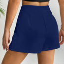 Essnce Pantalones Cortos De Cintura Alta Para Mujer Con Dobladillo Irregular