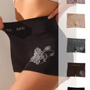 Boxer Con Estampado De Letras Y Flores Para Mujer (conjunto De 5 Piezas)