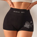 Boxer Con Estampado De Letras Y Flores Para Mujer (conjunto De 5 Piezas)