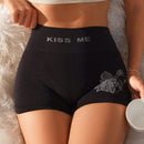Boxer Con Estampado De Letras Y Flores Para Mujer (conjunto De 5 Piezas)