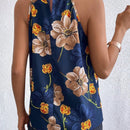 Essnce Blusa De Cuello Halter Para Mujer Con Estampado Floral