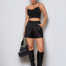 Coolane Shorts Decorados Con Cuentas