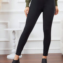 LUNE Pantalones ajustados con cintura alta para mujer con bloque de color y ribete de contraste