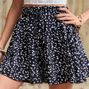 Frenchy Pantalones Cortos Estampados Con Cintura Alta Para Vacaciones De Verano