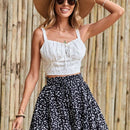 Frenchy Pantalones Cortos Estampados Con Cintura Alta Para Vacaciones De Verano
