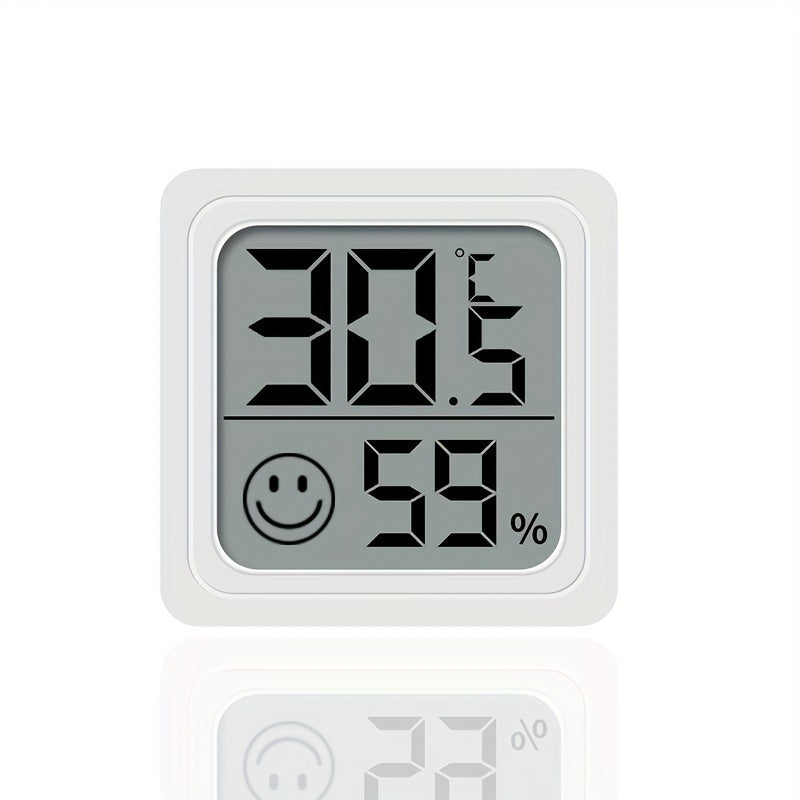 Higrómetro y Termómetro Digital Compacto de Precisión Climática - Alimentado por Batería, Medidor de Temperatura y Humedad para Interior/Exterior para Hogar, Oficina, Coche, Higrómetro, Termómetro, Temperatura, Humedad