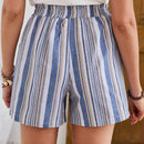 EMERY ROSE Shorts De Mujer Con Patron Geometrico Y Lazo Frontal