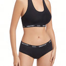 Conjunto De Sujetador De Tirantes Para Mujer Con Estampado De Letras Sin Alambre