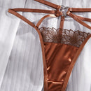 Conjunto De Sosten Y Bragas Para Mujeres Con Bordados Y Sin Cableado