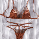 Conjunto De Sosten Y Bragas Para Mujeres Con Bordados Y Sin Cableado