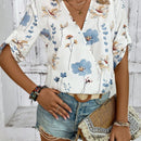 LUNE Blusa Envolvente Impresa Al Azar Para Mujer