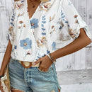 LUNE Blusa Envolvente Impresa Al Azar Para Mujer