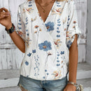 LUNE Blusa Envolvente Impresa Al Azar Para Mujer