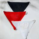 Panties Triangulares De Encaje Y Parche Para Mujeres