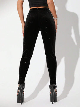 ICON Pantalones Ajustados Con Cinturon Cruzado De Cintura Baja
