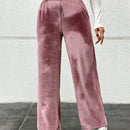Pantalones de terciopelo sueltos para mujer