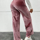Pantalones de terciopelo sueltos para mujer