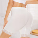 Pantalones Cortos De Moto Con Ribete De Encaje, Pantalones Cortos De Deslizamiento Para Mujeres, Comodos Pantalones Cortos De Deslizamiento Sin Costuras Y Elasticos Para Usar Debajo De Vestidos