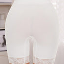 Pantalones Cortos De Moto Con Ribete De Encaje, Pantalones Cortos De Deslizamiento Para Mujeres, Comodos Pantalones Cortos De Deslizamiento Sin Costuras Y Elasticos Para Usar Debajo De Vestidos