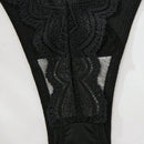 Ropa Interior Femenina G-string De Detalles De Encaje Y Mono En Patchwork