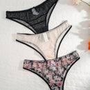 Bragas De Triangulo Con Estampado Floral Para Mujer (3 Piezas/paquete)