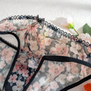 Bragas De Triangulo Con Estampado Floral Para Mujer (3 Piezas/paquete)
