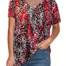 LUNE Camisa De Manga Corta Impresa Para Mujer