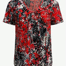 LUNE Camisa De Manga Corta Impresa Para Mujer