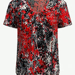 LUNE Camisa De Manga Corta Impresa Para Mujer