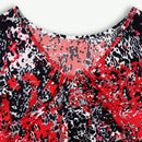 LUNE Camisa De Manga Corta Impresa Para Mujer